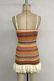 Patterned Sleeveless Casual Dress