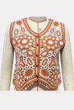 Intricate Floral Crochet Vest