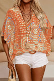 Bohemian Print Relaxed Blouse