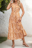 Sleeveless Bohemian Print Casual Dress