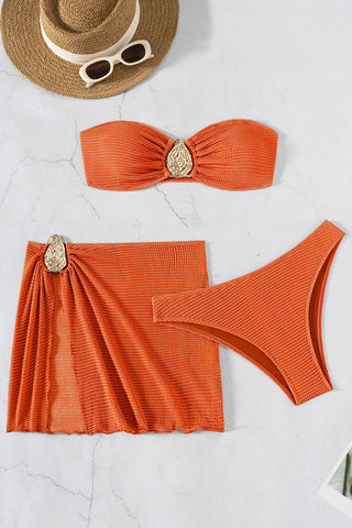 Elegant Three-Piece Bikini Set