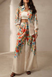 Floral Print Shirt & Pants Set
