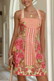 Strappy Floral Casual Dress