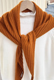 Ribbed Knit Shawl Wrap