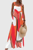 Leaf Print Wide-Leg Jumpsuit
