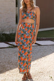 Floral Print Skirt Set