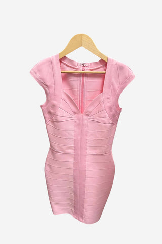 Deep V-Neck Bodycon Dress