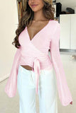 Elegant Wrap Blouse