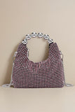 Statement Handle Rhinestone Bag