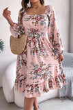 Floral Puff Sleeve Dress