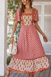 Square Neck Floral Sundress