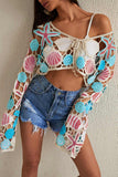 Crochet Cover-Up with Sea Motifs