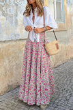Bohemian Maxi Skirt with Intricate Prints