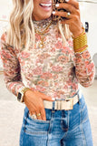 Floral Pattern Long Sleeve T-Shirt