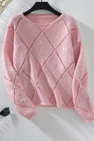 Sequin Embellished Knit Sweater