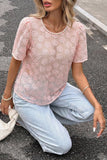 Floral Lace Short Sleeve Top