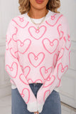 Heart Patterned Sweater