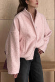Textured Open-Front Jacket