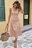 Floral Spaghetti Strap Casual Dress