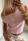 Off Shoulder Fitted Casual Tee