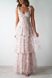 Floral Layered Casual Dress