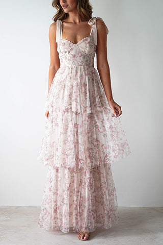 Floral Layered Casual Dress