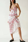 Layered Floral Lace Maxi Dress
