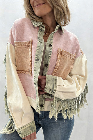 Stylish Patchwork Denim Jacket
