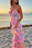 Sleeveless Ruffled Maxi Dress