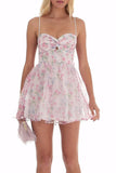 Bowknot Detail Casual Mini Dress