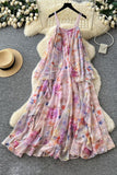 Flowing Ruffled Vacation Dress