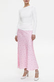 Elegant Floral Print Midi Skirt