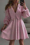 V-Neck Flowy Casual Dress