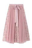 Elegant Tie-Waist Maxi Skirt
