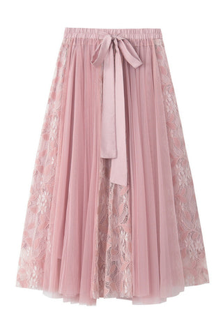 Elegant Tie-Waist Maxi Skirt