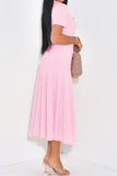 Button-Front Casual Midi Dress