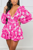 Cut-Out Pattern Mini Dress