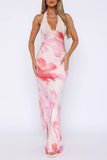 Halter Maxi Casual Dress
