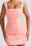 Floral Textured Sleeveless Sundress