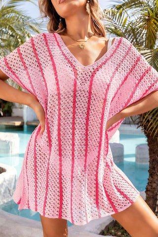 Breezy Knit V-Neck Cover-Up