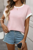 Casual Knit T-Shirt