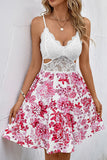 Floral Lace Cutout Dress