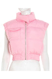Zip-Front Quilted Vest