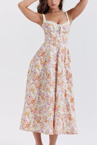 Floral Corset Casual Dress