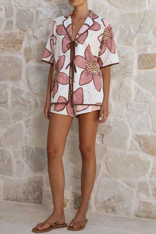 Floral Print Short Set