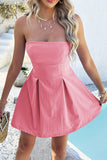 Strapless A-Line Evening Dress