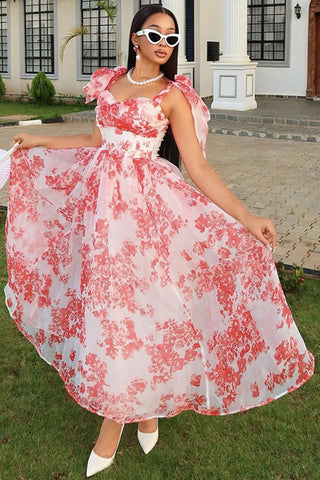 Floral Ruffled Maxi Dress