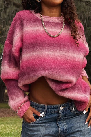 Cozy Oversized Gradient Sweater
