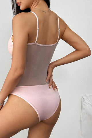 Lace-Up Ruffle Bodysuit