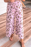 Wide-Leg Printed Casual Pants